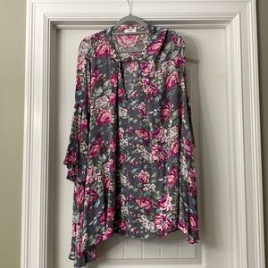 Umgee floral boho tunic dress